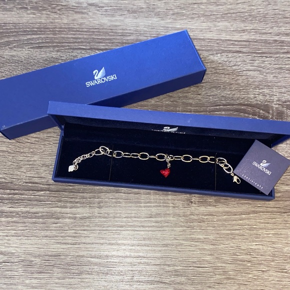 Swarovski Jewelry - Swarovski Charm Bracelet with Heart Charm